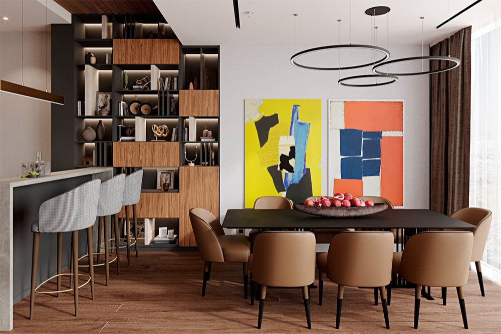 Столовая зона со столом Solo