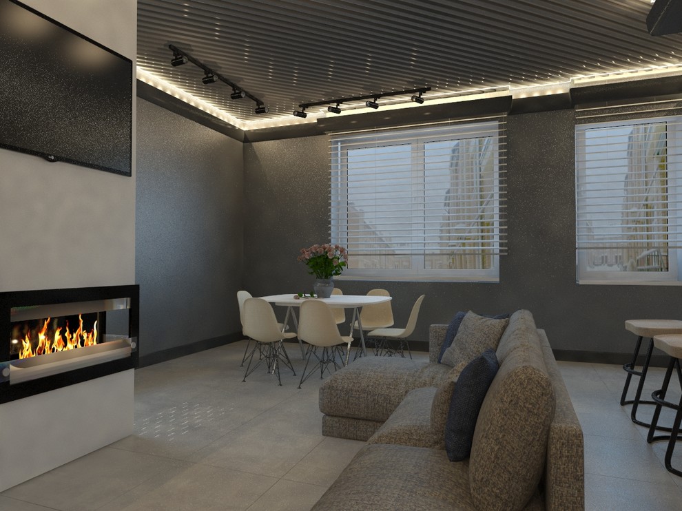 Дизайн-проект интерьера коттеджа Вяземское 160 кв.м