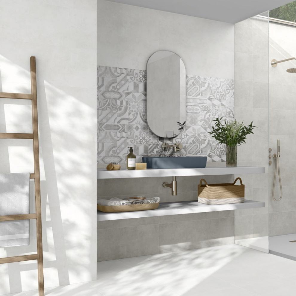 Alpha Matt White Porcelain Tiles Direct Tile Warehouse Other by Direct Tile Warehouse Houzz
