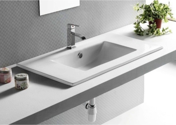 Nameeks CA4530-820 Caracalla 29-1/6" Ceramic Drop In Bathroom - White