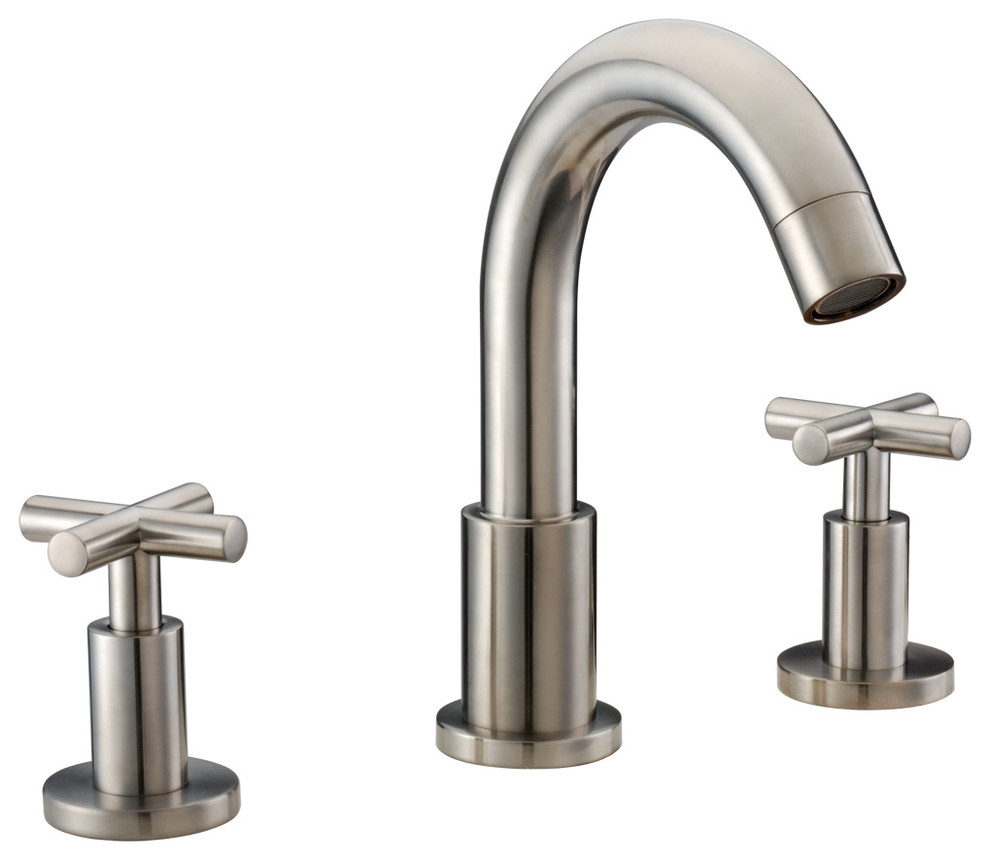 Dawn 3-Hole Widespread Lavatory Faucet With Cross Handles For 8" Centers