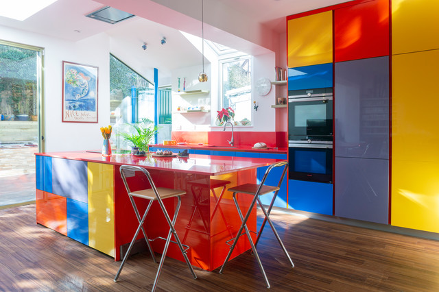 Rainbow Modern Kitchen contemporary-koek