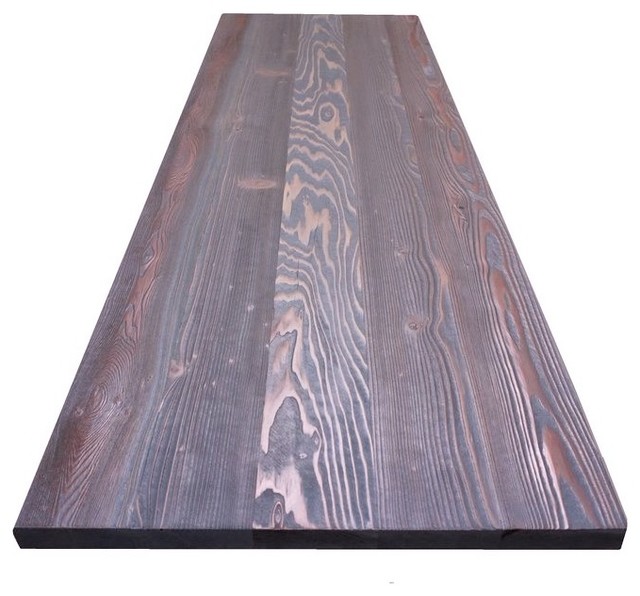 Weathered Gray Modern Dining Reclaimed Wood Table Top, 58"x 25"x 1.5" -  Modern - Table Tops And Bases - by leonidsartstudio | Houzz