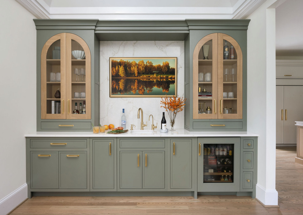 Transitional home bar photo in DC Metro