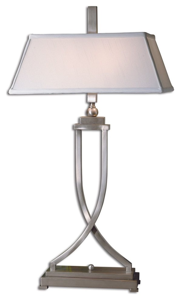 Uttermost Conway Table Lamp in Brushed Aluminum