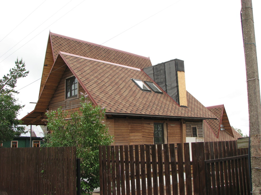 отделка фасадов "замученого хозяином"  коттеджа