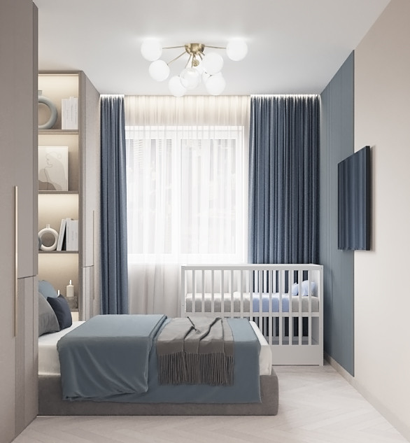 Проект спальни,12 м2