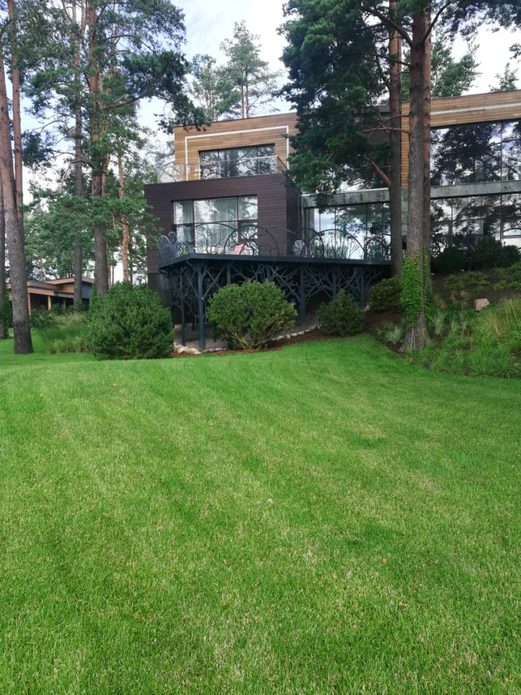 Террасы с дизайнерским решением системы ограждений