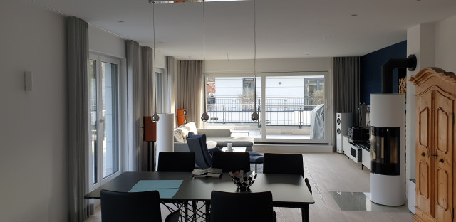 Penthouse contemporary-vardagsrum