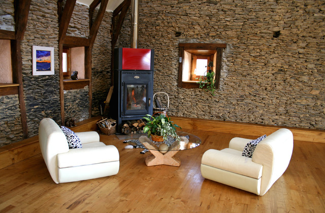 French Barn traditional-living-room