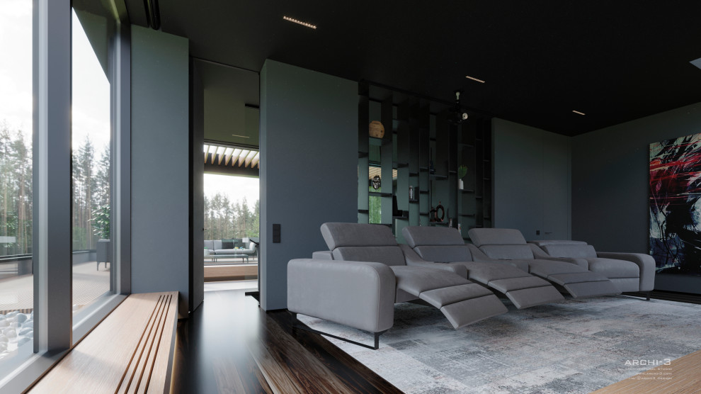 Интерьеры виллы под Тулой. Лаунж