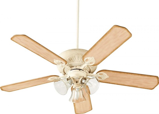 Quorum Chateaux Uni Pack 52 3 Light Ceiling Fan In Persian White