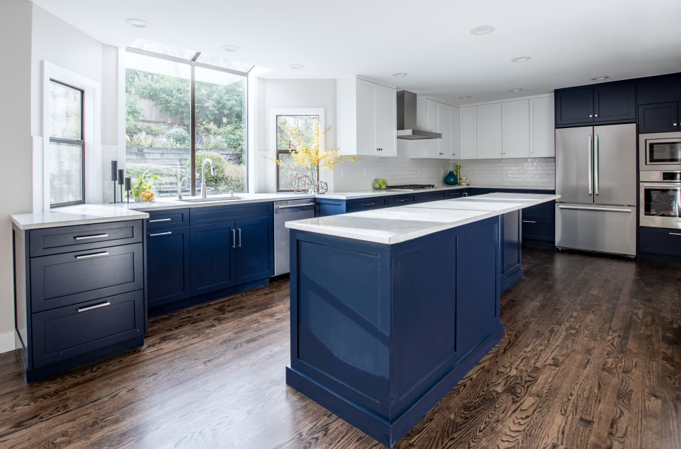 Inspiration for a transitional kitchen remodel in Seattle