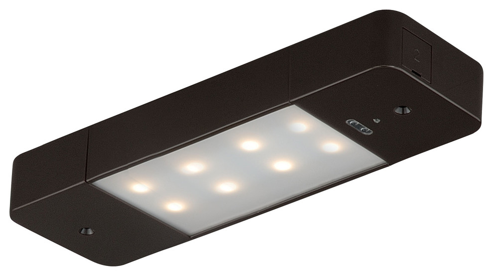 Smart Lighting 8" LED Motion Under Light Bronze with Frosted Diffuser Contemporary