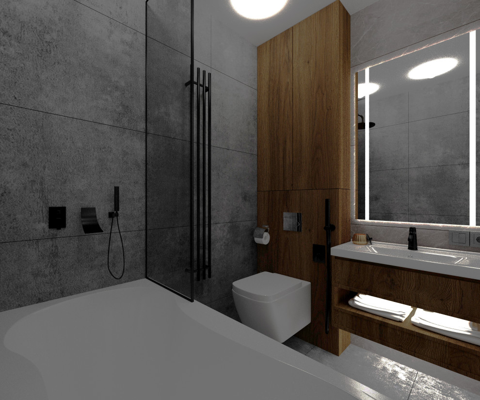 дизайн квартиры 42 кв.м ЖК Булгаковский парк