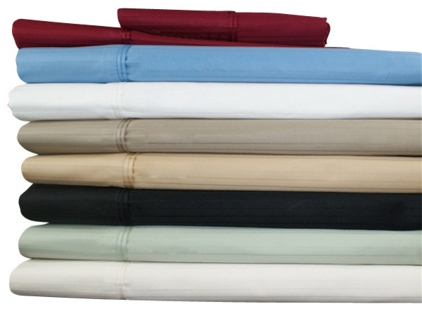 Egyptian Cotton 800 Thread Count Stripe Pillowcase Sets Standard Ivory