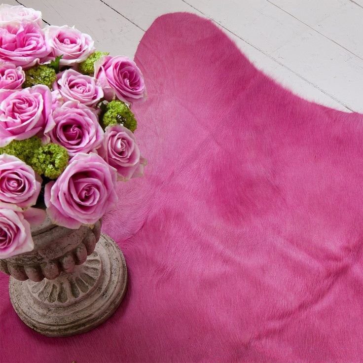 Pink Cowhide Rug Contemporary Novelty Rugs by Your Western Decor