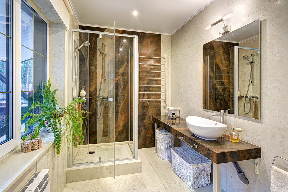 Натуральный камень в интерьере коттеджа