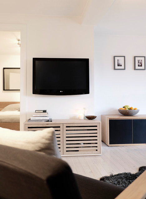 My Houzz: A Minimalist Home That's Anything but Bare modern-living-room