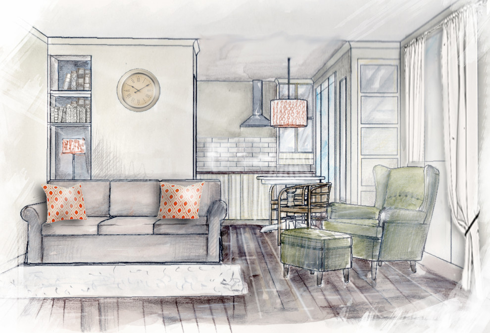 Студия 28 метров у моря.