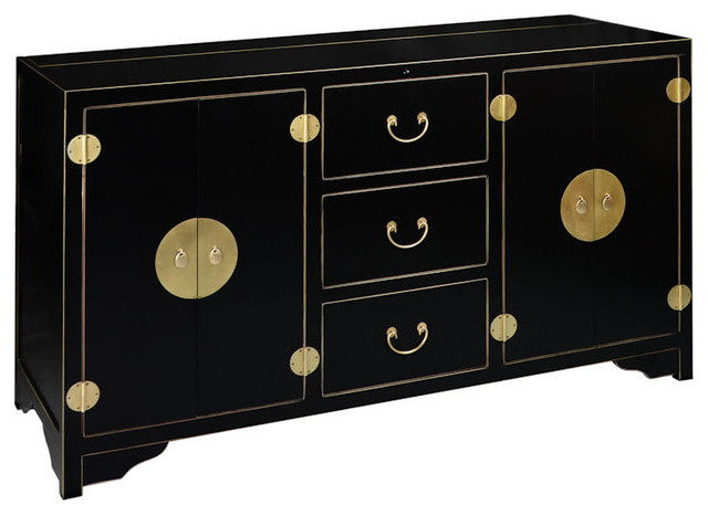 Dynasty Black TV Lift Cabinet - Asian - Entertainment Centers And Tv Stands - by TVLiftCabinet, Inc