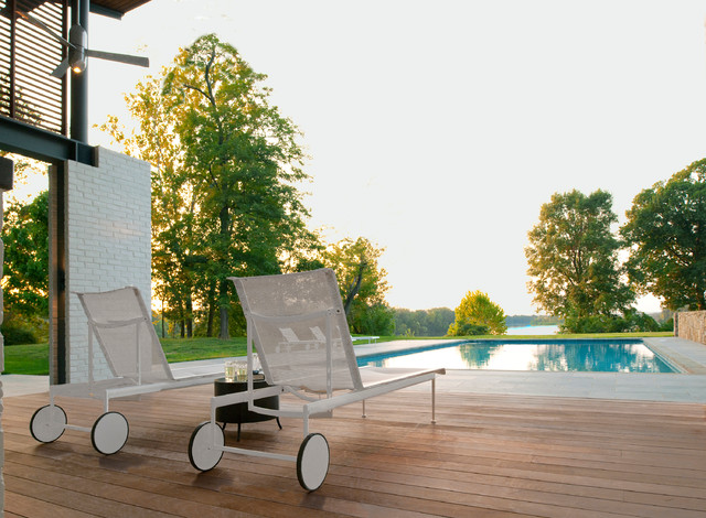 Rappahannock Bend Summer House moderno-piscina