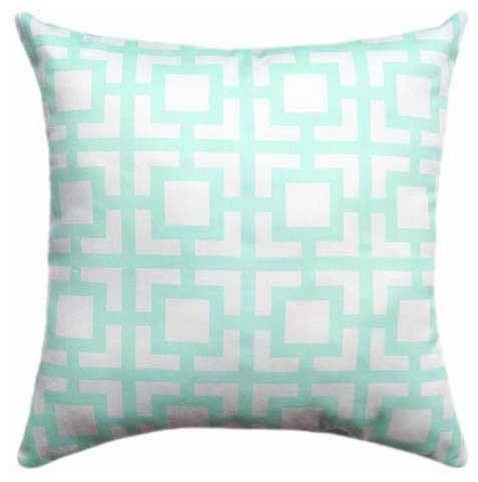 Gigi, Mint Green Chain Link Pillow