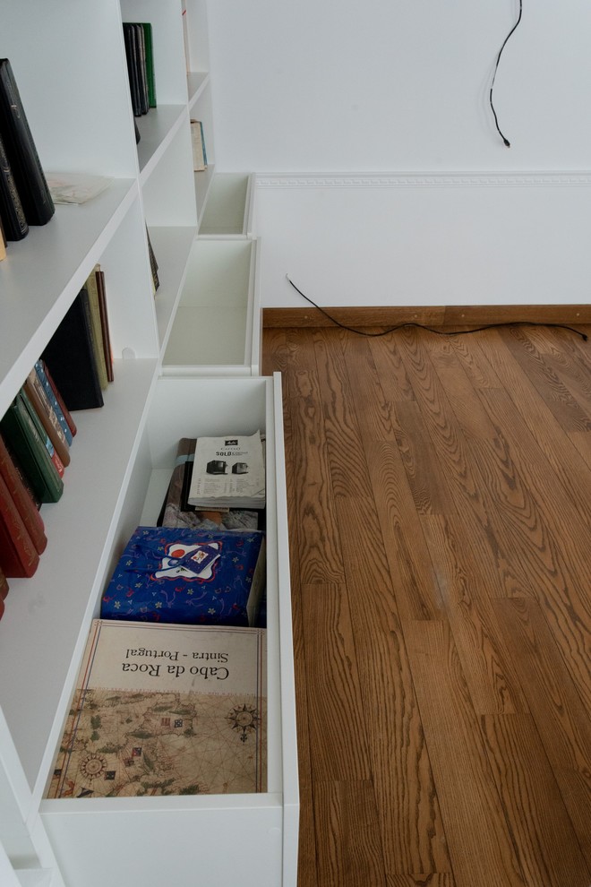 Стеллаж raumplus белый платиновый