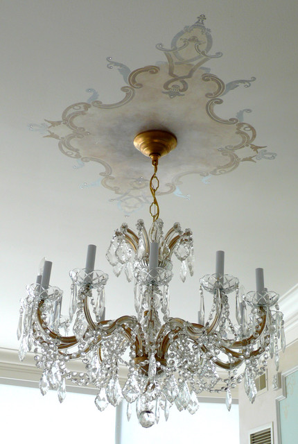 Custom Painted Ceiling Medallion Traditional Toronto By