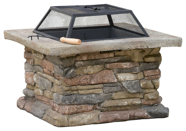 Gdf Studio Tundra Outdoor Fire Pit Farmhouse Fire Pits By