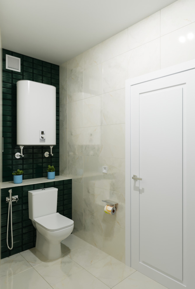 Эко минимализм в трёхкомнатной ЖК Маршал Град