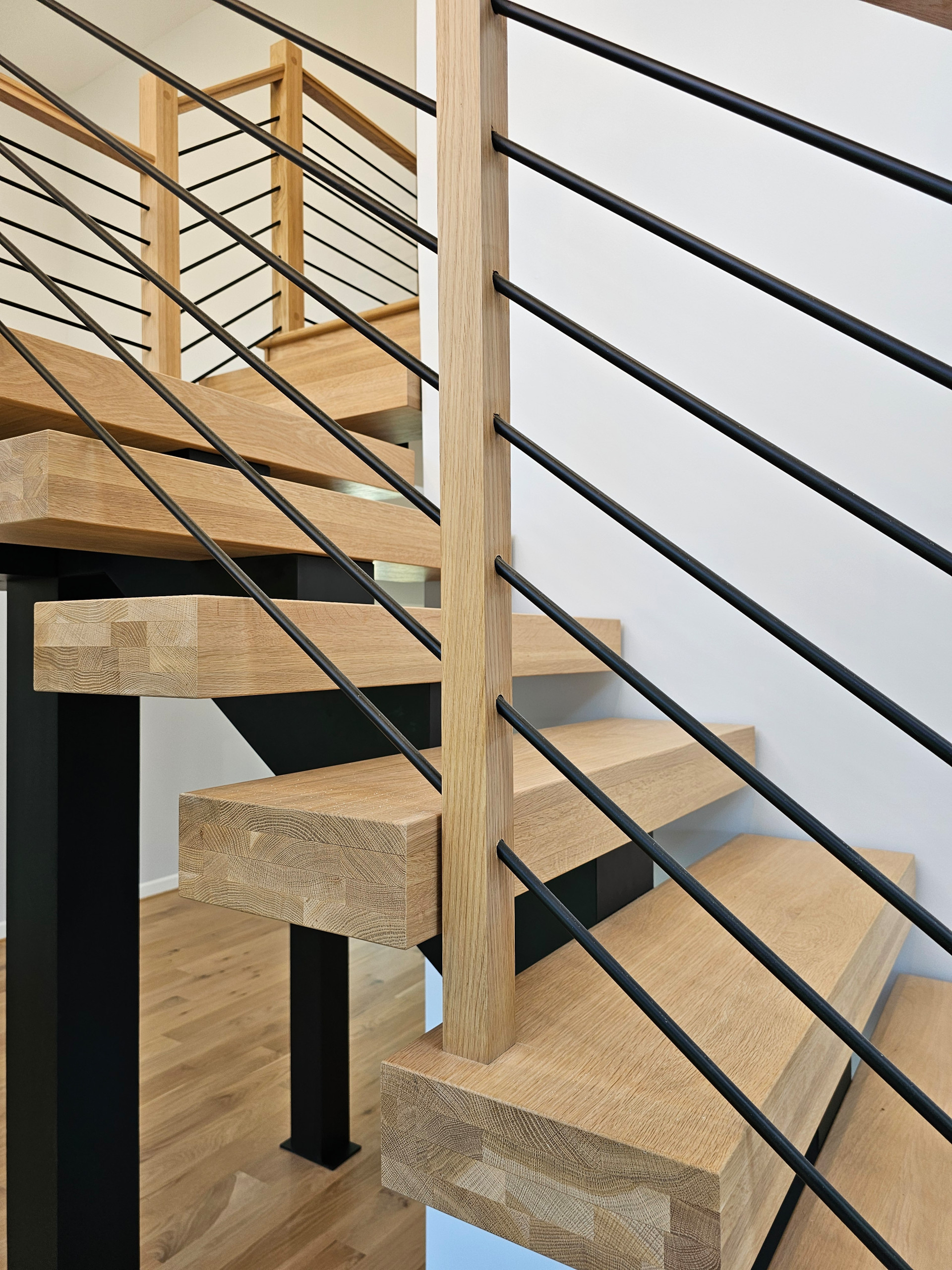 123_Modern Meets Rustic Farmhouse Staircase, Leesburg, VA 20175