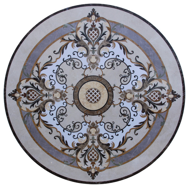 Decorative Medallion Floor Tile Shelly Lighting