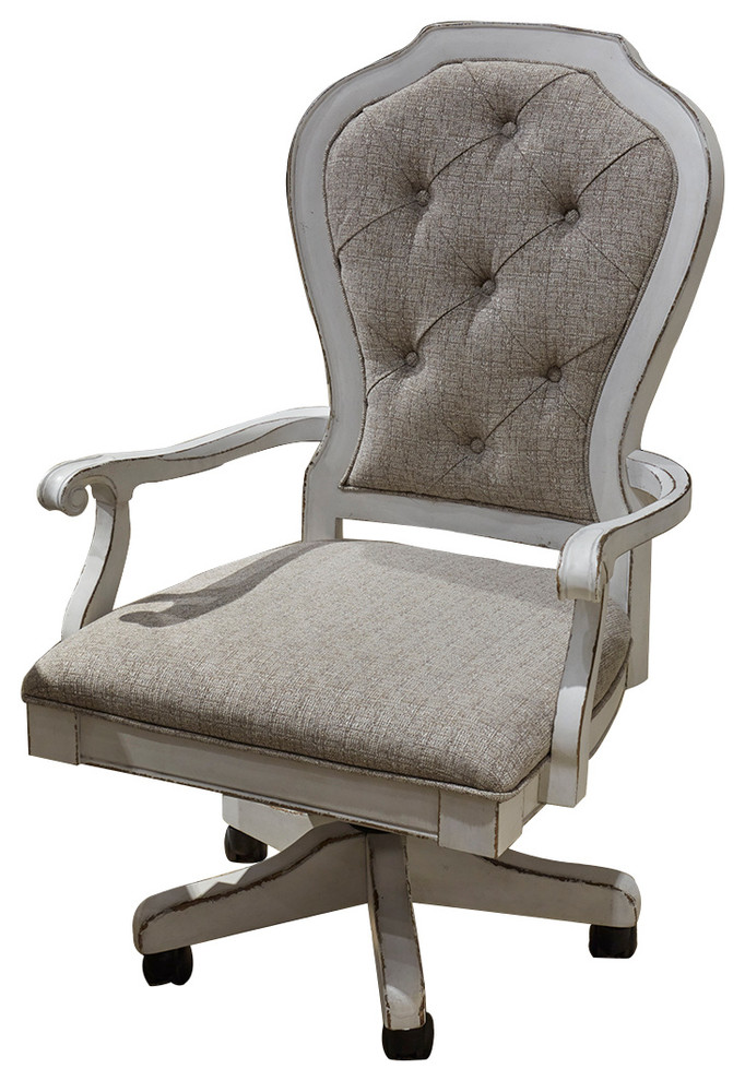 Liberty Magnolia Manor Jr Executive Desk Chair Antique White