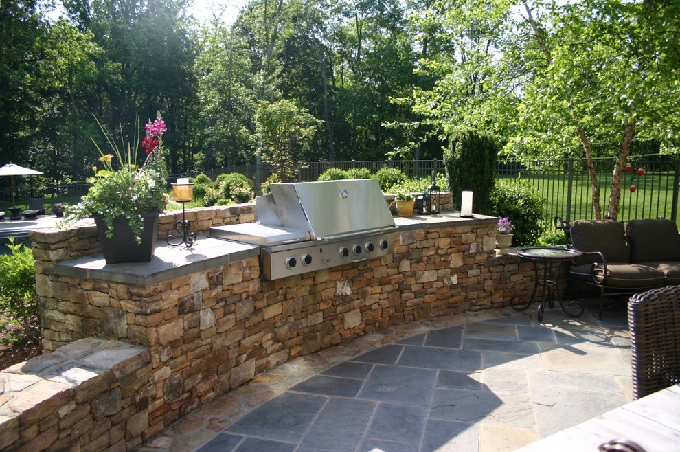 French Country Home Landscape - Traditional - Landscape ...