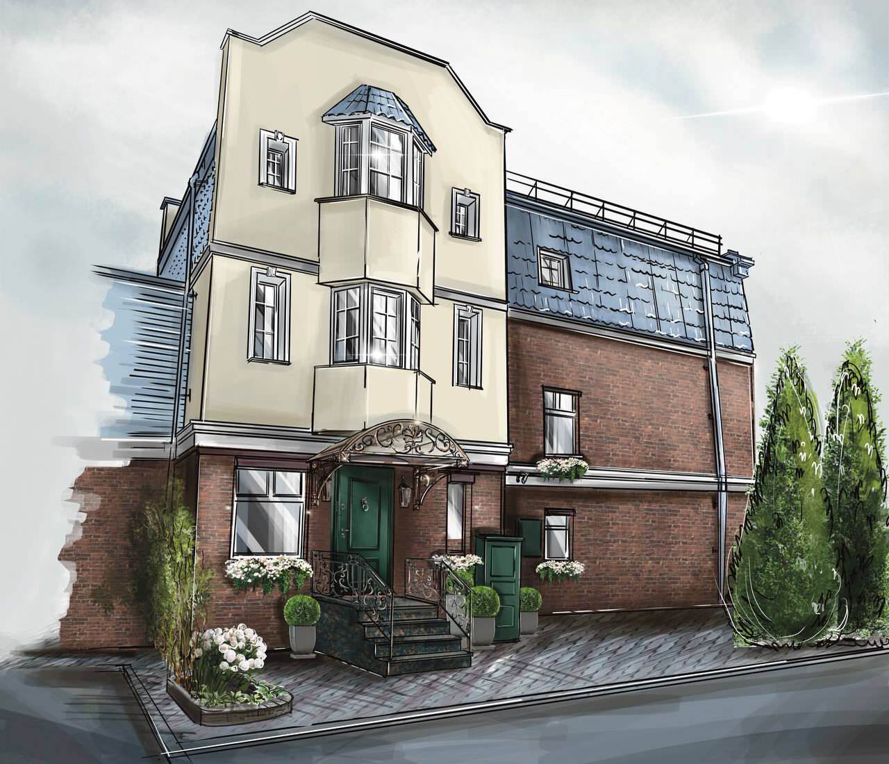 ЭСКИЗ-ПРОЕКТ РЕКОНСТРУКЦИИ ФАСАДА