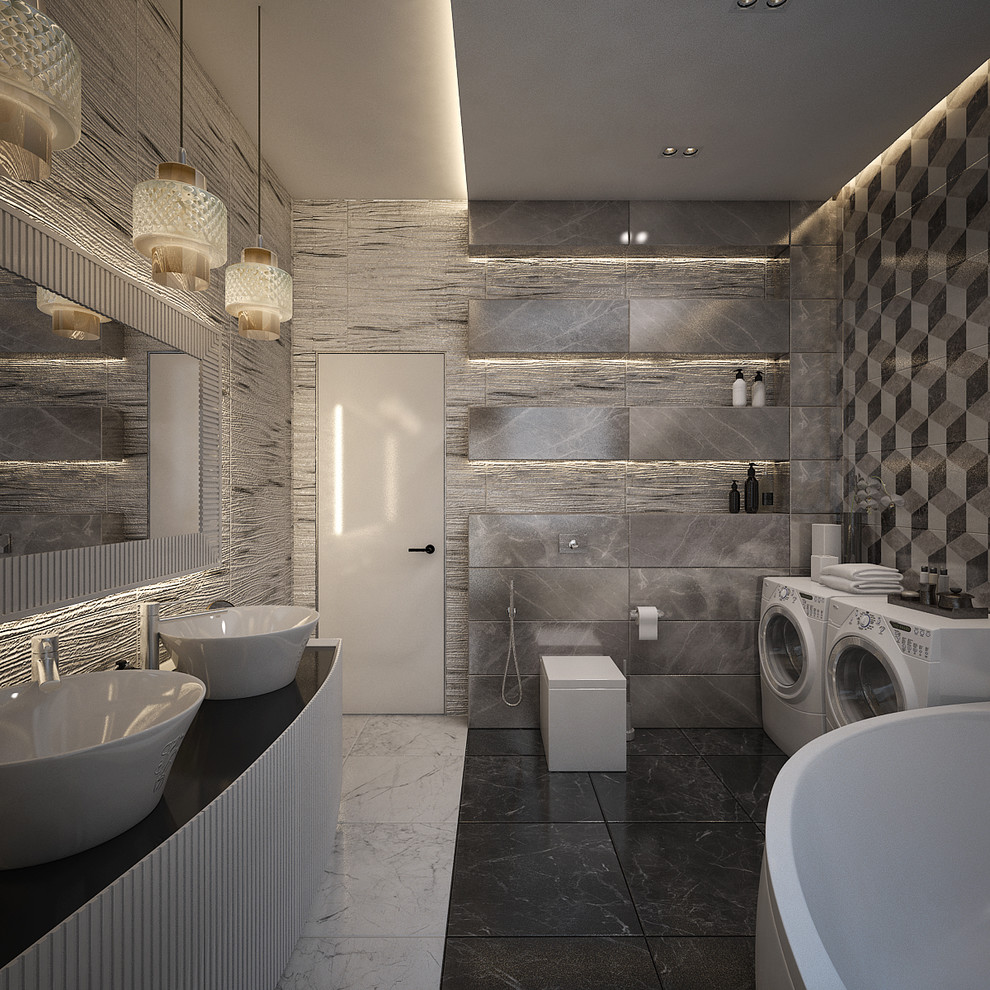 Загородного дом, площадь 280 м2. Стиль Ар-Деко, Современный.