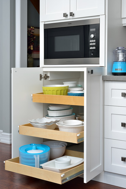 pull-out shelves contemporary-kitchen
