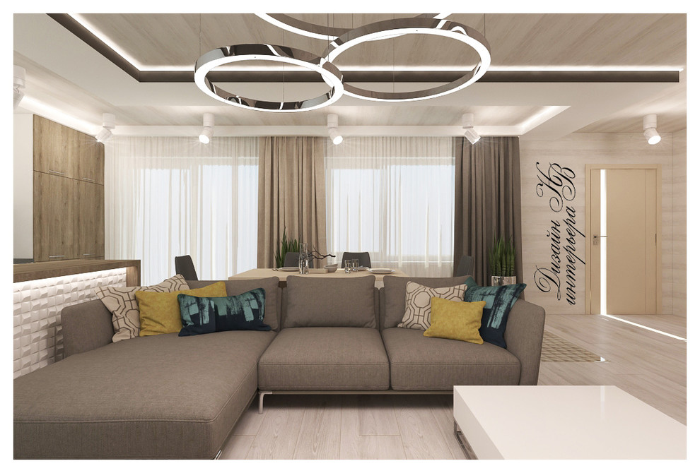 Проект гостиной в загородном доме