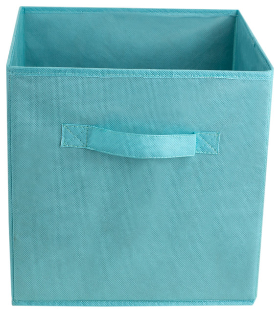 3x Turquoise 33 x 33 x 33 Box without Lid Box Storage Box Fabric Box Folding 