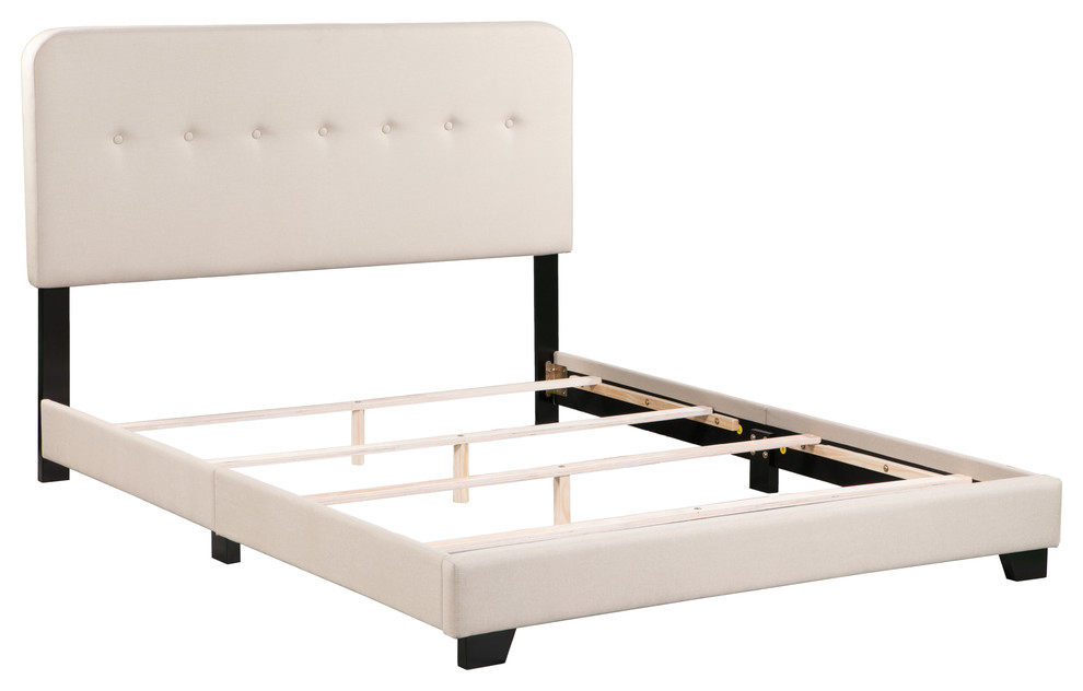 Helene Bed In A Box, Queen Transitional Panel Beds by Boraam