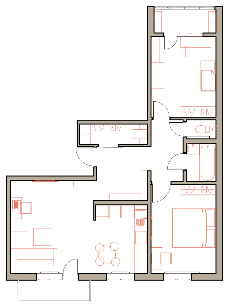 квартира для молодой пары