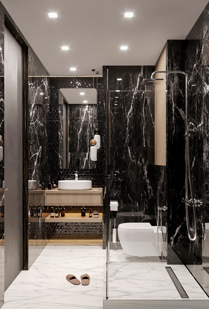 Квартира в современном стиле в древесных тонах