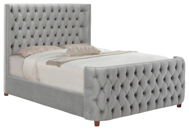 Brooklyn Tufted Panel Bed Headboard, How To Attach A Bed Frame Headboard And Footboard
