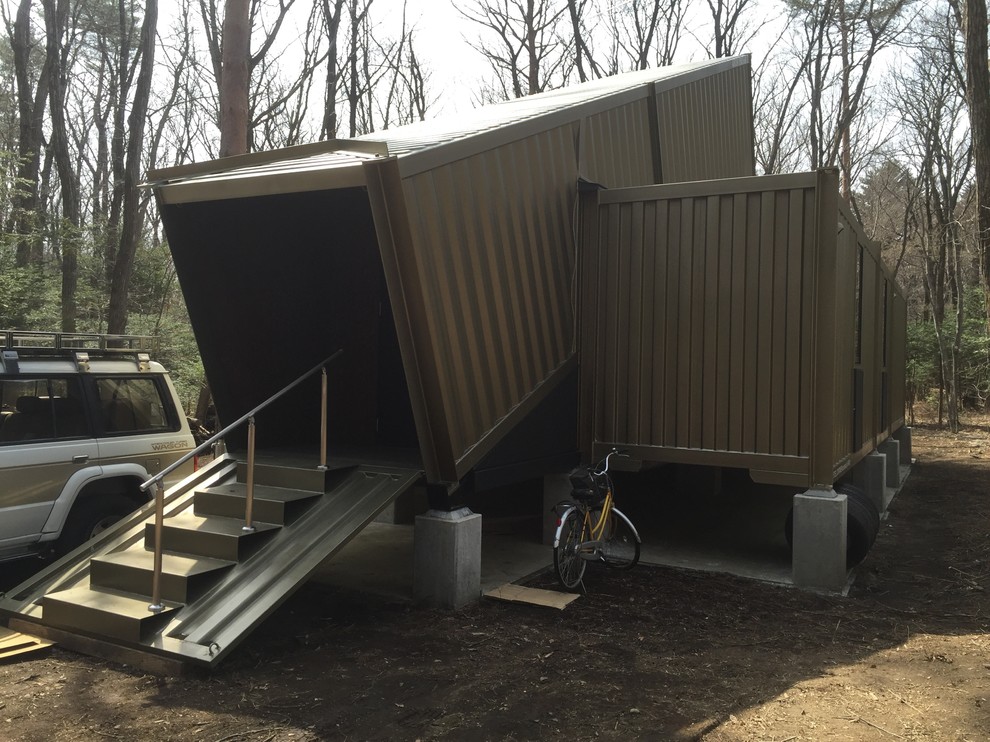 東京23区にあるコンテンポラリースタイルのおしゃれな家の外観の写真