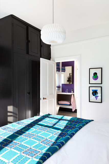 Surrey Ecclectic Home eclectic-bedroom