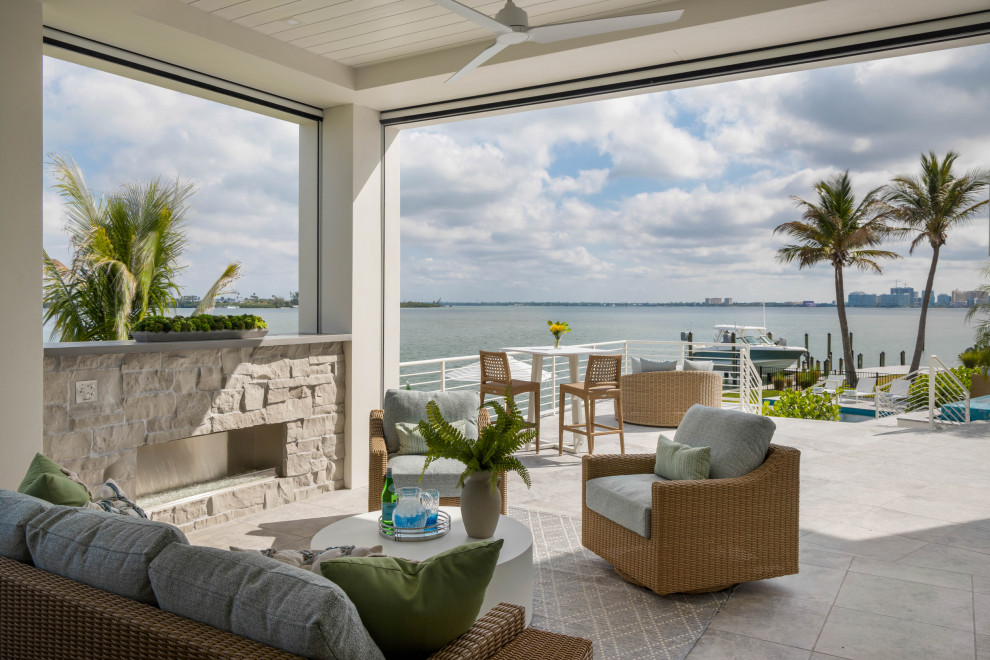 Beach style patio photo in Tampa