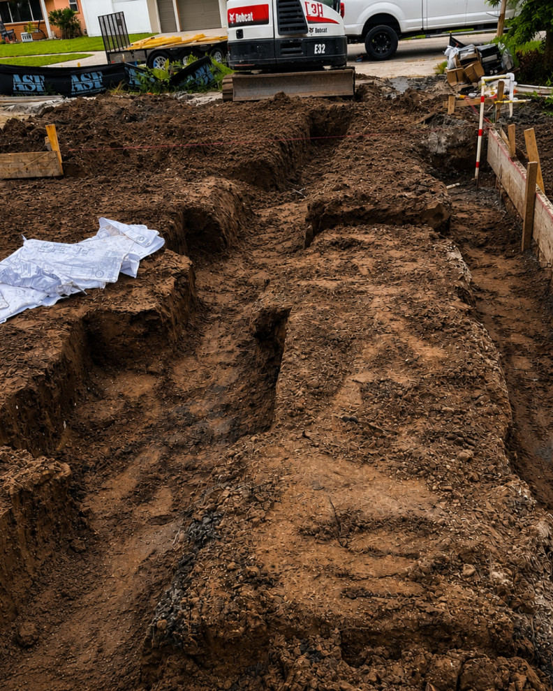 HUD Residential Home Rebuild — Slab Complete & Structural Framing Underway