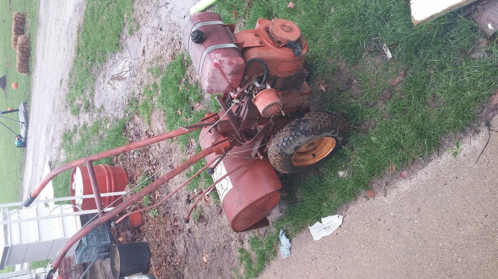 how to remove and replace engine on old troy bilt tiller