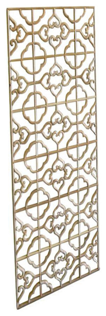 Rectangular Plain Wood Geometric Pattern Wall Panel - Contemporary ...